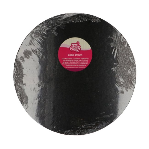 Cake Board Round 35cm (14") / Thickness 12mm - Black